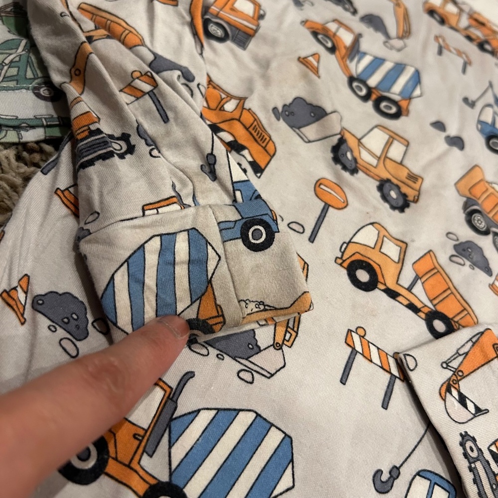 Sweet Bamboo Kids Long Sleeve Shirt Bundle Size 5 Garbage Truck & Construction - Picture 7 of 10